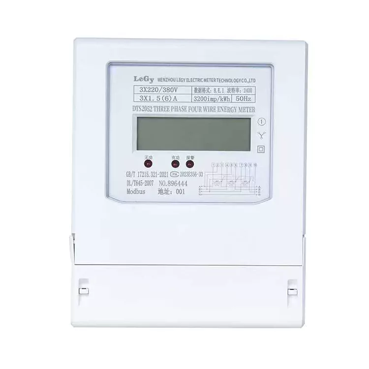 Direct aangesloten driefasige kWh-energiemeter