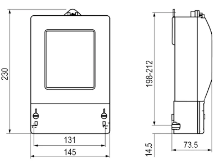 Three Phase Electronic kWh Energy Meter