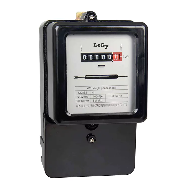 Eenfasige elektromechanische energiemeter
