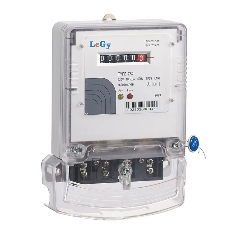 Eenfasige elektronische kWh-energiemeter