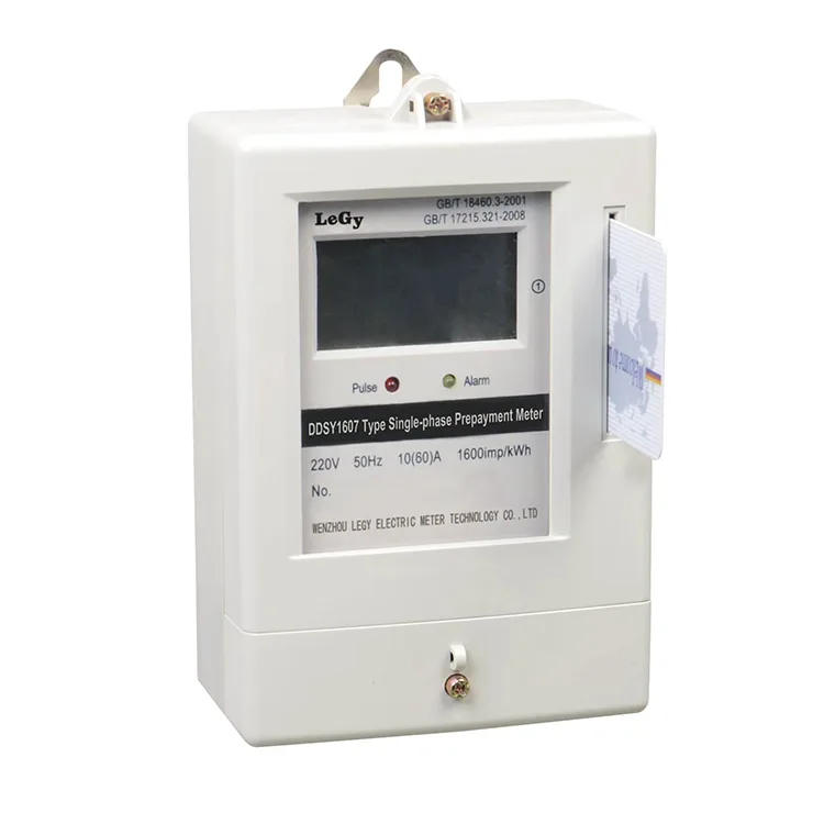 Eenfase IC-kaart Prepaid energiemeter