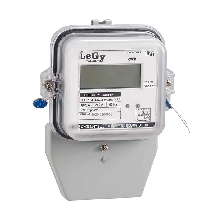 Eenfasige LCD-display Multifunctionele slimme energiemeter