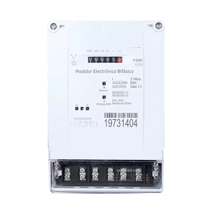 Driefasige bidirectionele slimme energiemeter