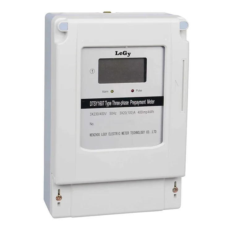 Driefasige IC-kaart vooruitbetaalde energiemeter