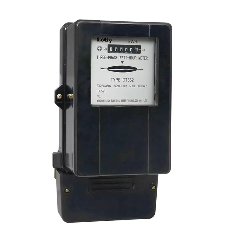 Driefasige driedraads elektromechanische energiemeter